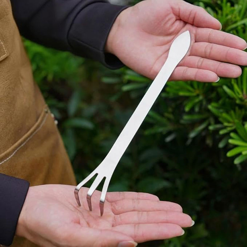Bonsai Garden Rake - Rastrillo de raíces de acero inoxidable,