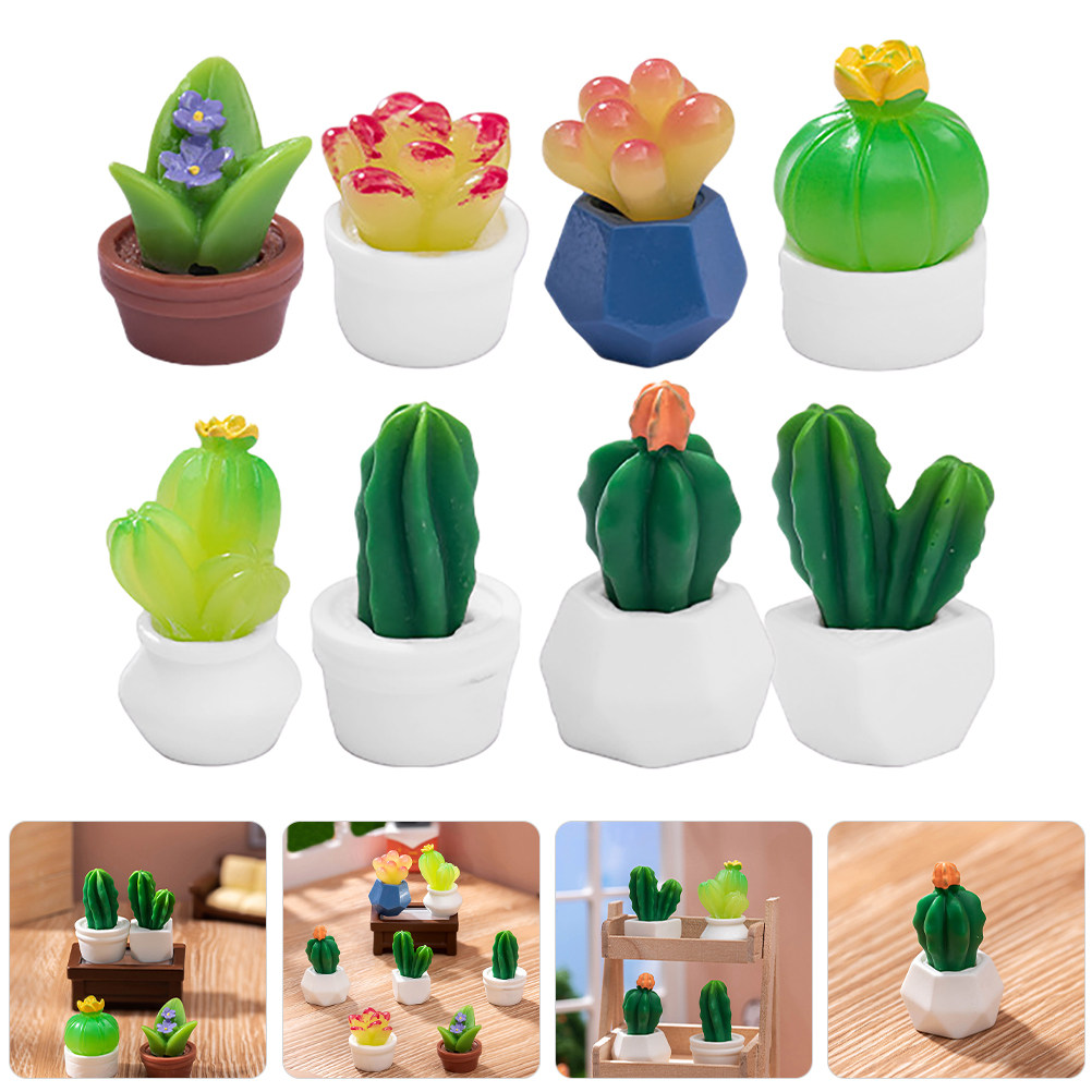 Bonsai Garden For Desk - 8 unidades de plantas artificiales en