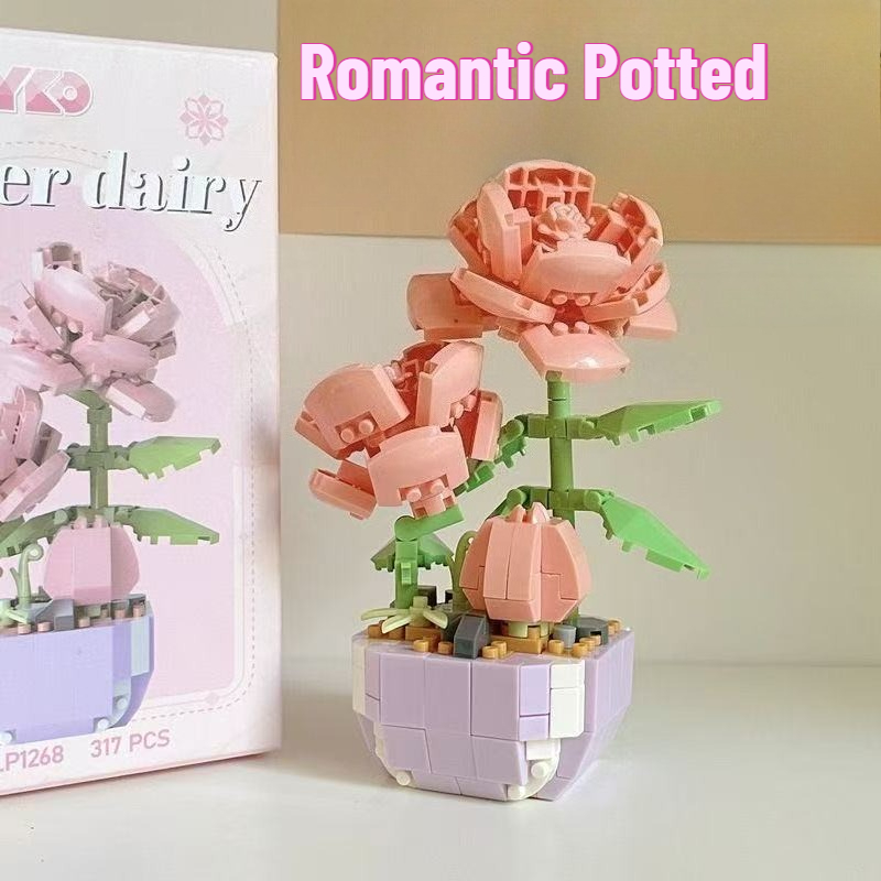 Bonsai Garden Lego Set - Mini juegos de bloques de construcción