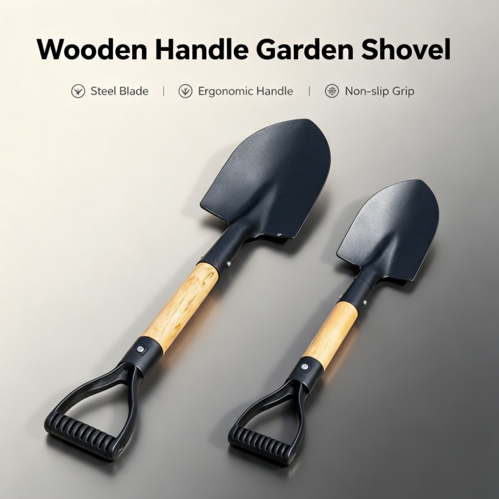 Soil Scoop Tool - Pala de Acero Anticorrosión con Mango