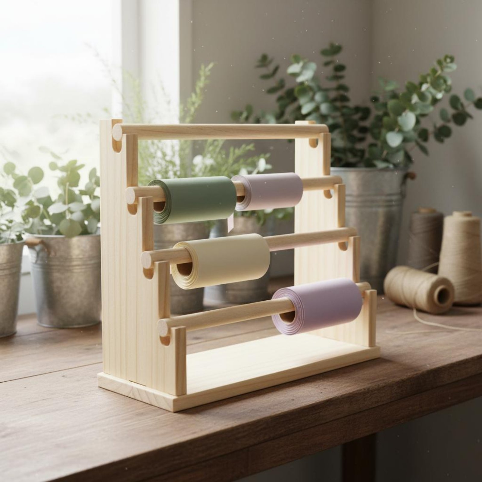 Display Stand Wood - Organizador de Joyas de Escritorio de