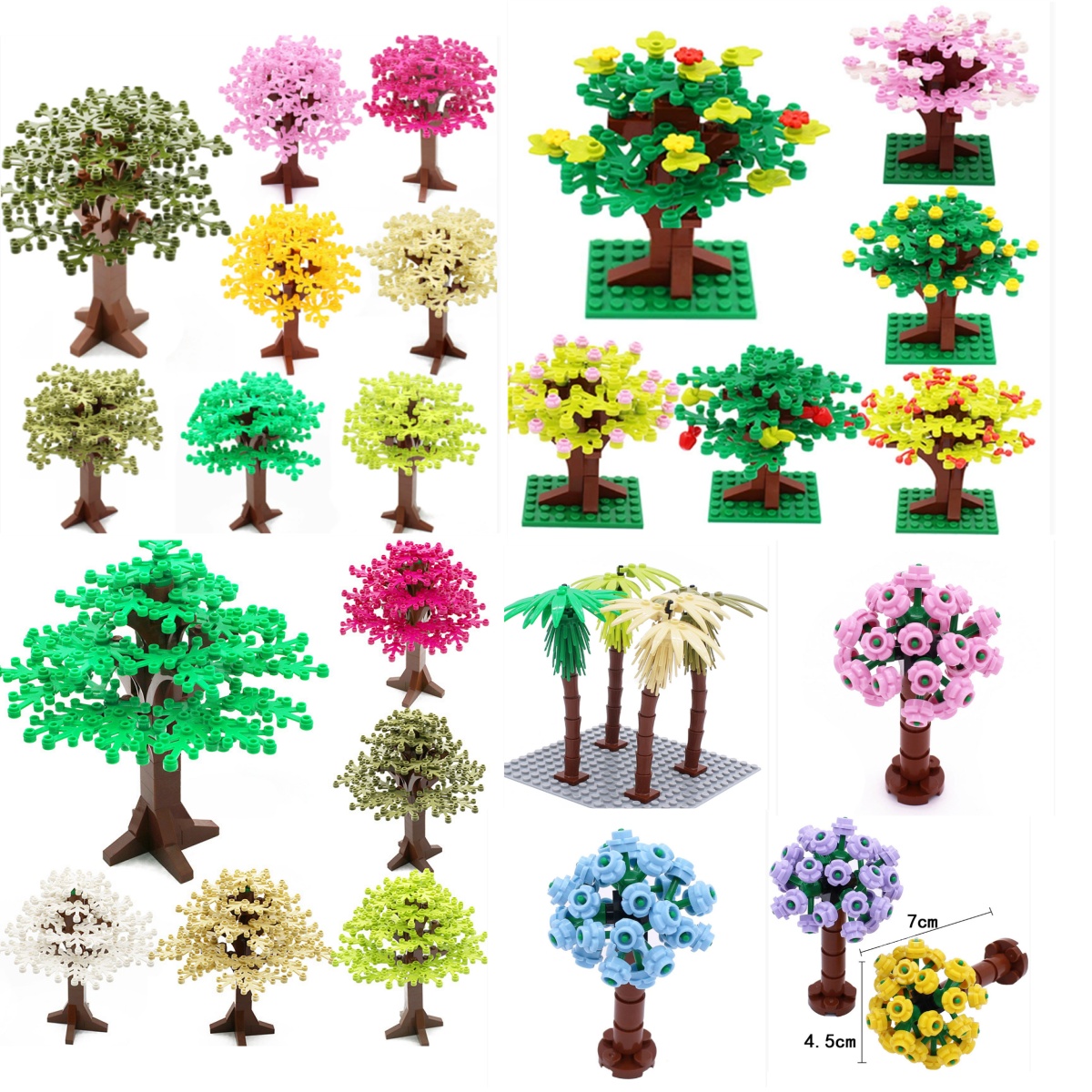 Bonsai Garden Lego Set - Bloques de edificios, juegos de flores
