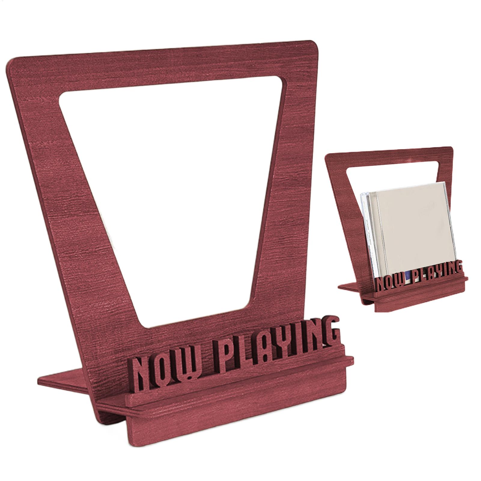 Display Stand Wood - Soporte de madera para discos, estante