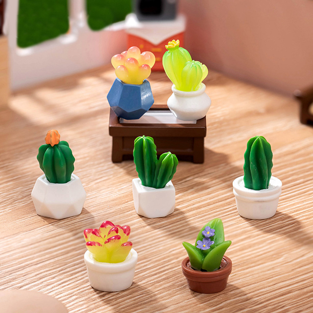 8 unidades de plantas artifici - Bonsai Garden For Desk reseña y precio