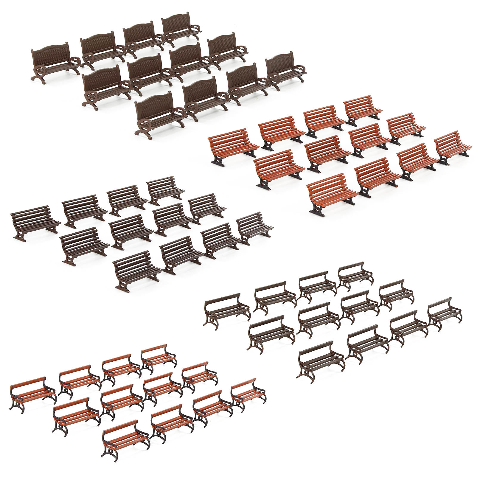 Evemodel 12 Uds HO escala 1:87 - Bonsai Garden Bench reseña y precio