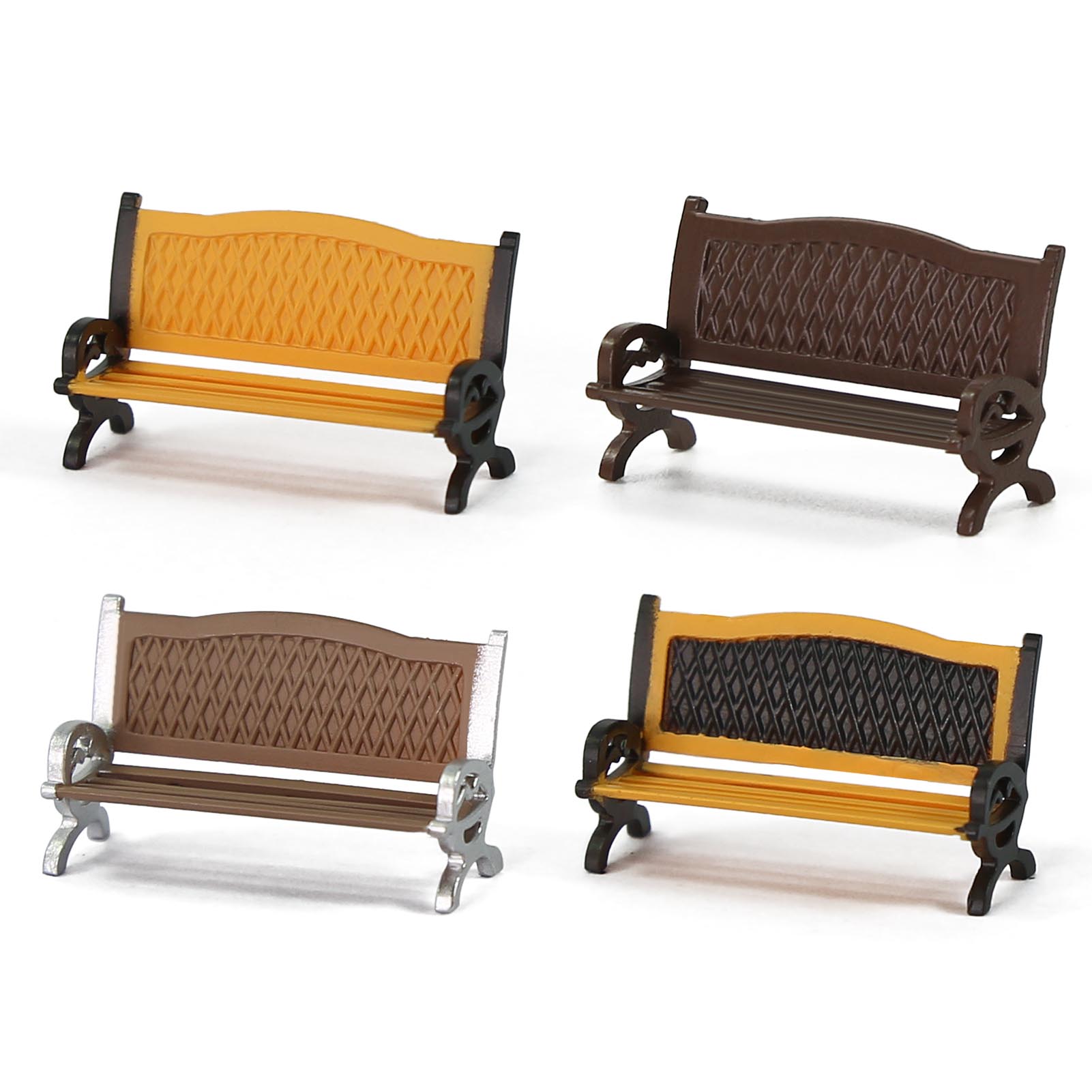 Evemodel 12 Uds HO escala 1:87 - Bonsai Garden Bench reseña y precio