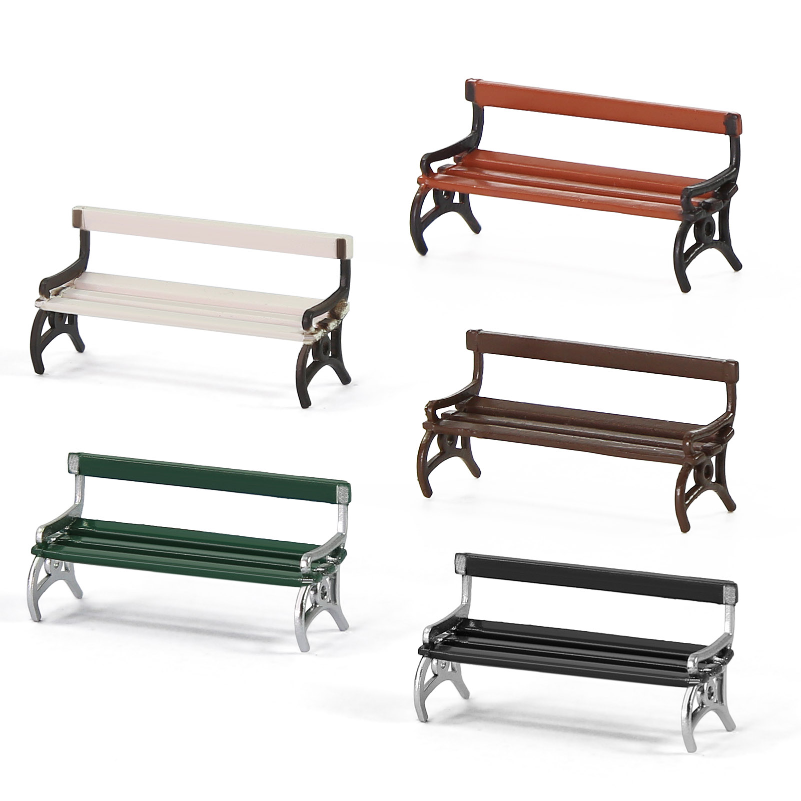 Evemodel 12 Uds HO escala 1:87 - Bonsai Garden Bench reseña y precio