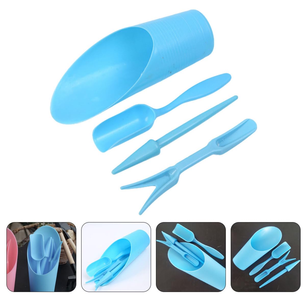 4 unids/set, pala de cubo dura - Soil Scoop Tool reseña y precio