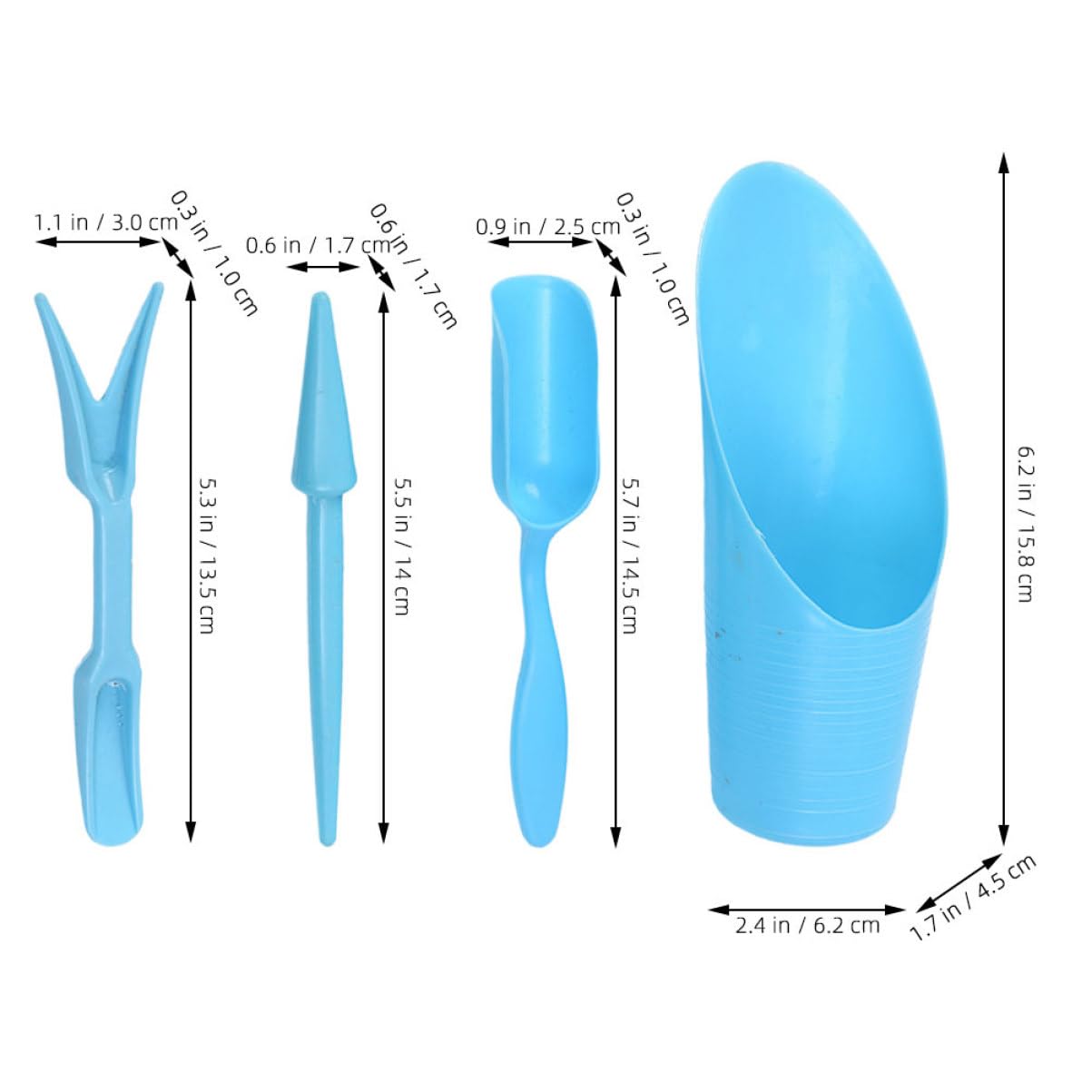 4 unids/set, pala de cubo dura - Soil Scoop Tool reseña y precio