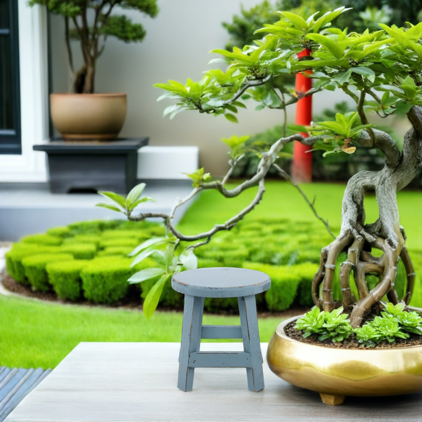 Soporte para macetas con forma - Bonsai Garden Plants reseña y precio