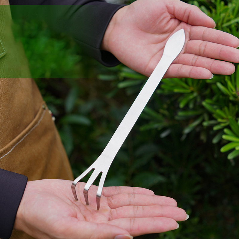 Rastrillo para raíces de acero - Bonsai Garden Rake reseña y precio