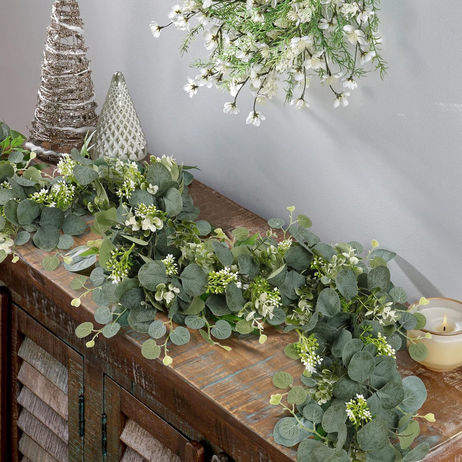 1/3 piezas de plantas artifici - Bonsai Garden Bench reseña y precio