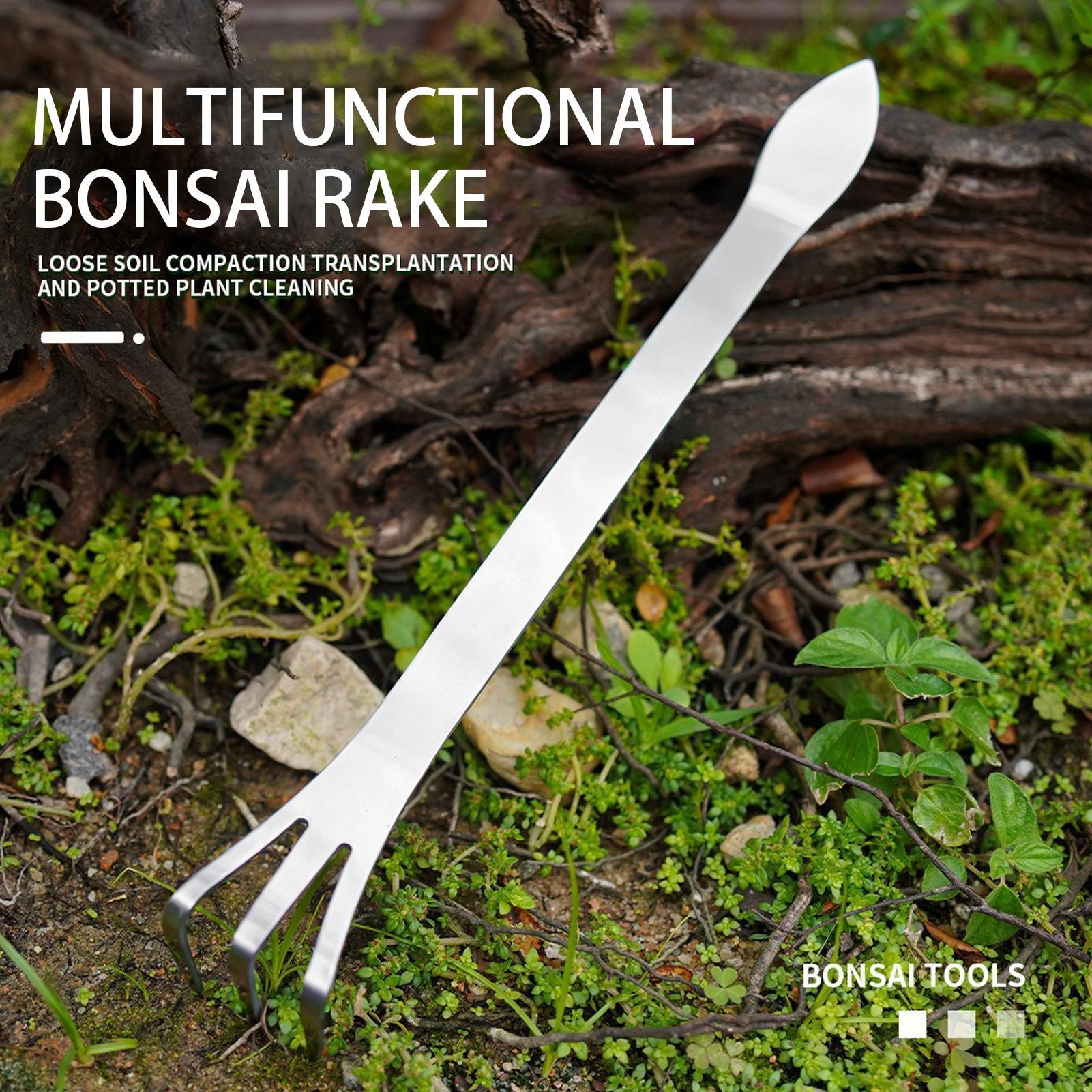Rastrillo para bonsái de acero - Bonsai Garden Rake reseña y precio