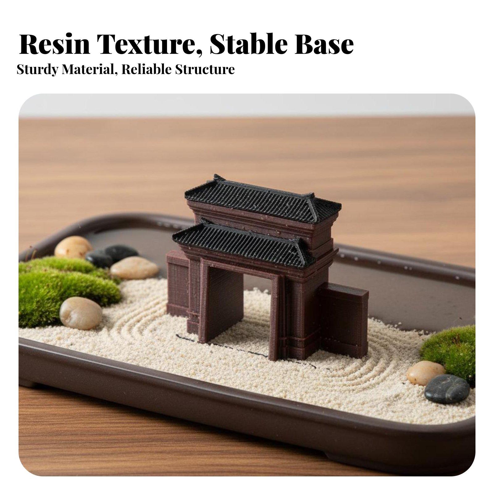 Figura de Casa de Resina Hecha - Bonsai Garden For Desk reseña y precio