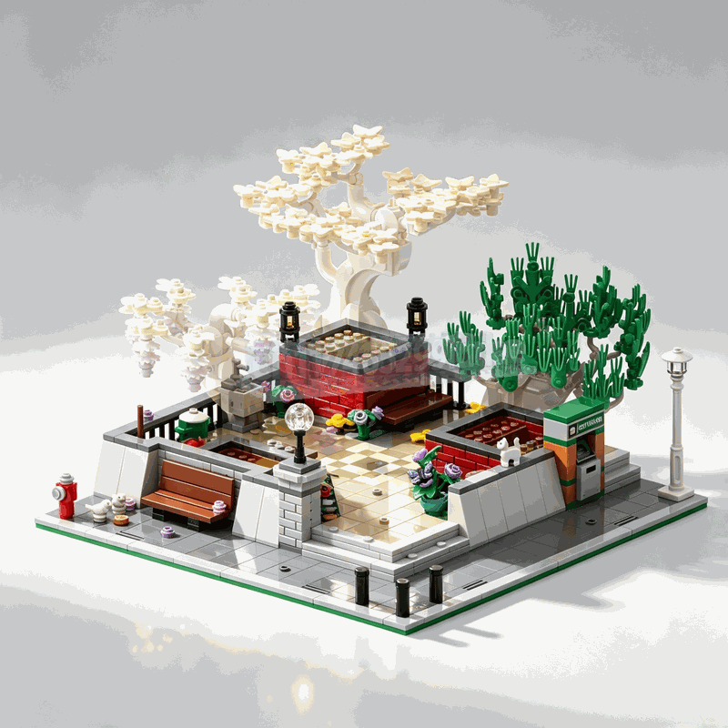 1309 Piezas Bloques de Constru - Bonsai Garden Lego Set reseña y precio
