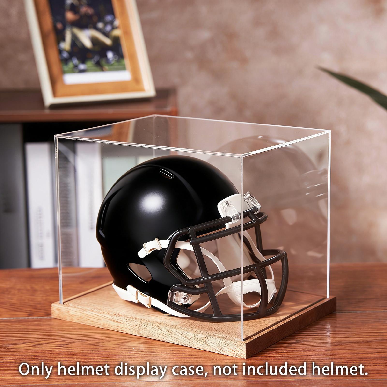 Estuche transparente para casc - Display Stand Wood reseña y precio