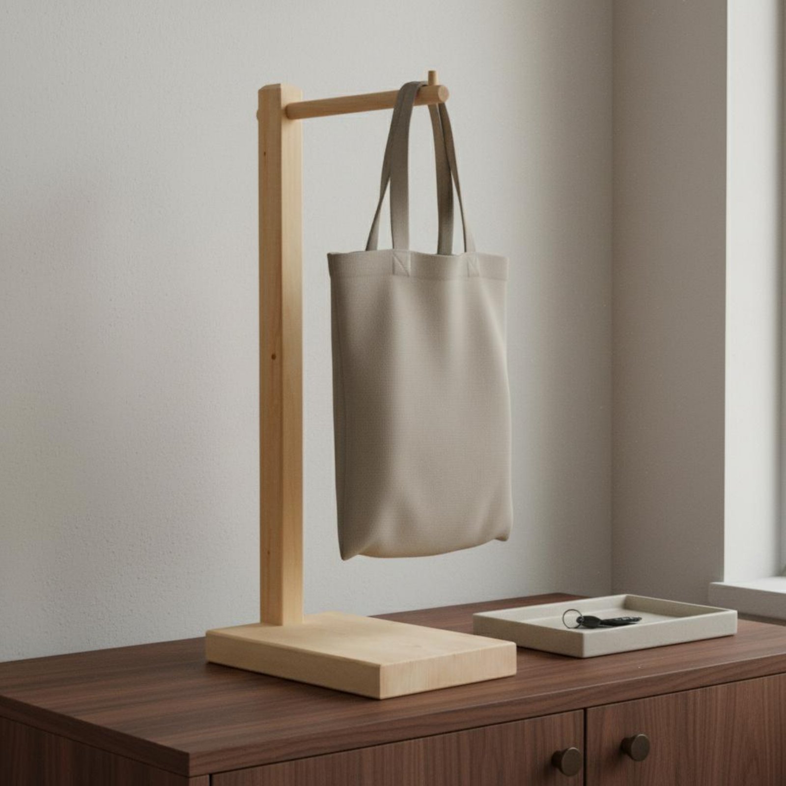 Soporte para Bolsos de Madera  - Display Stand Wood reseña y precio